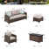 Argyri 9 - Person Outdoor Wicker Patio Conversation Furniture Set with Optional Fire Pit Table