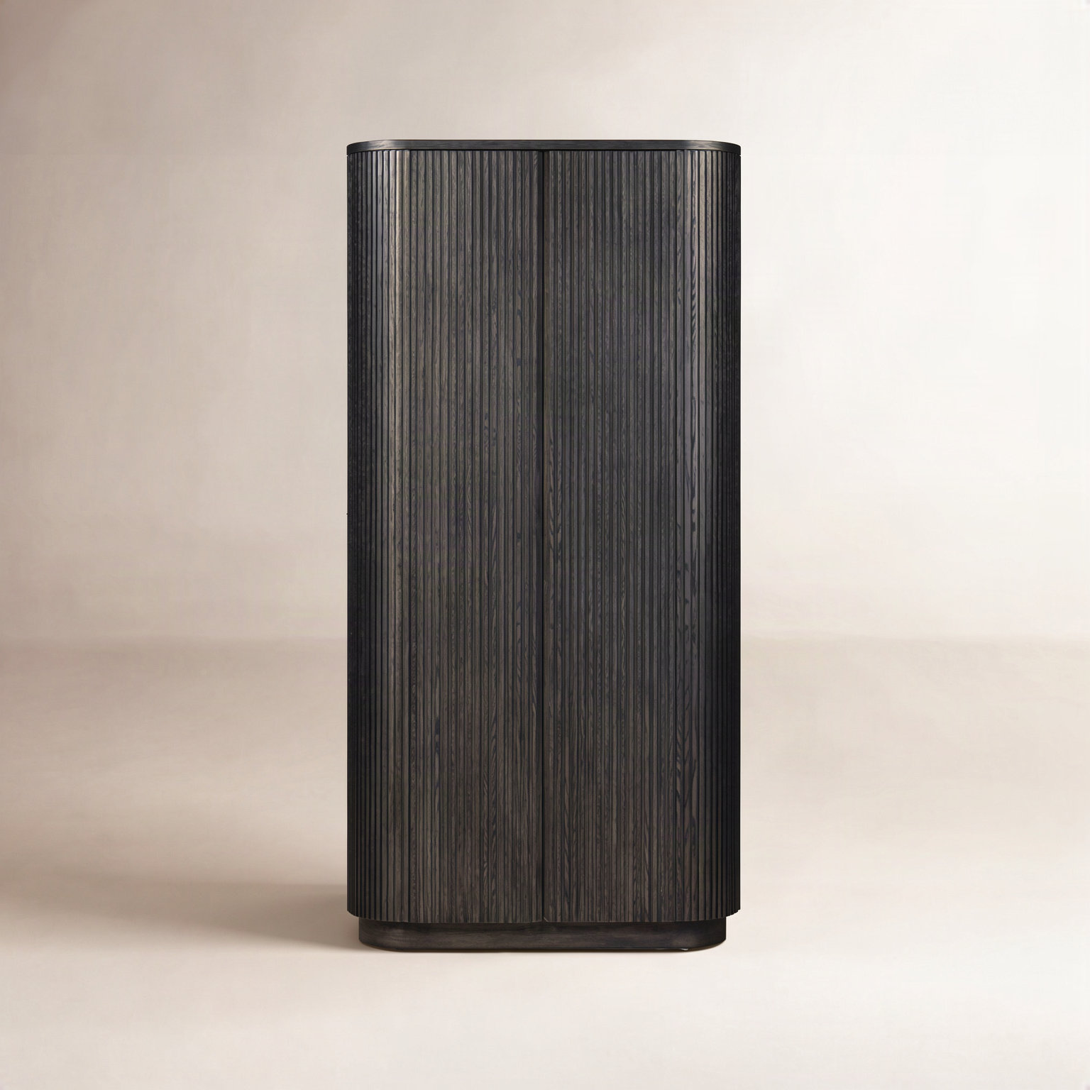 Oak Cabinet, Cerused Black Oak
