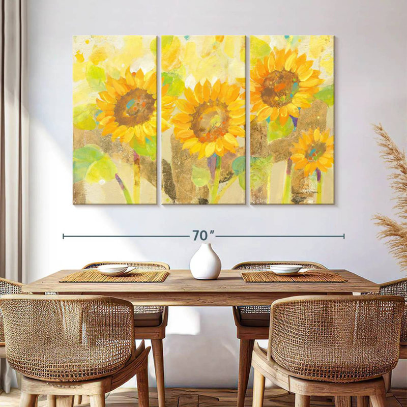 Harnek Turn To The Sun, 42" H x 65" W