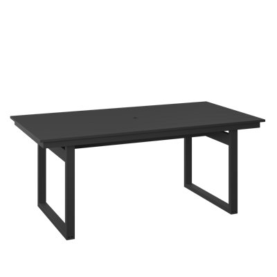 Table moderne de 38 po x 74 po. Noir