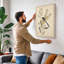 Dragonfly and Seedpod Japandi - Wrapped Canvas-554378344-554378348