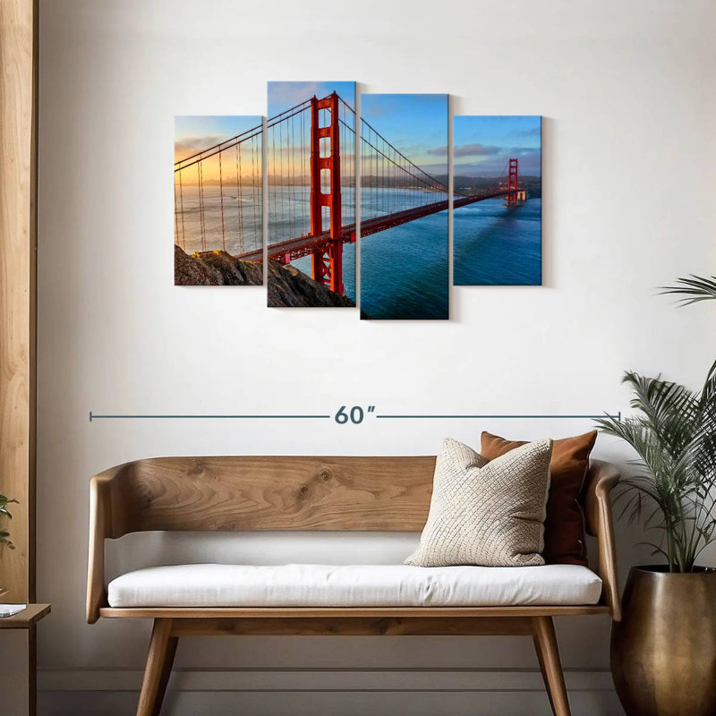 Senne célèbre pont Golden Gate, H 27 po x l 43 po