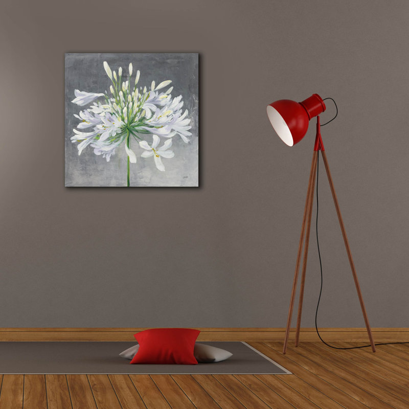«Cleome Splash 1» par Julia Purinton, art mural sur toile, H 26 po x l 26 po x P 1,5 po