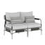 Ensemble de conversation pour canapé d'extérieur en aluminium et osier pour 4 personnes avec coussins et coussins Sunbrella-102380871-102380872