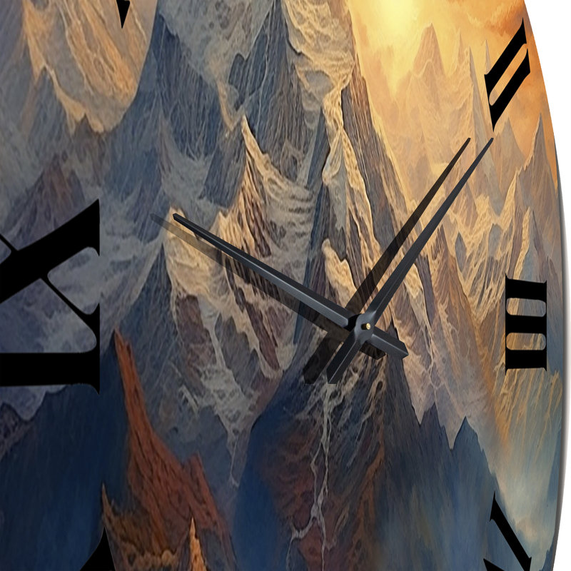 Horloge murale Mystical Glorious Mountain, Petit