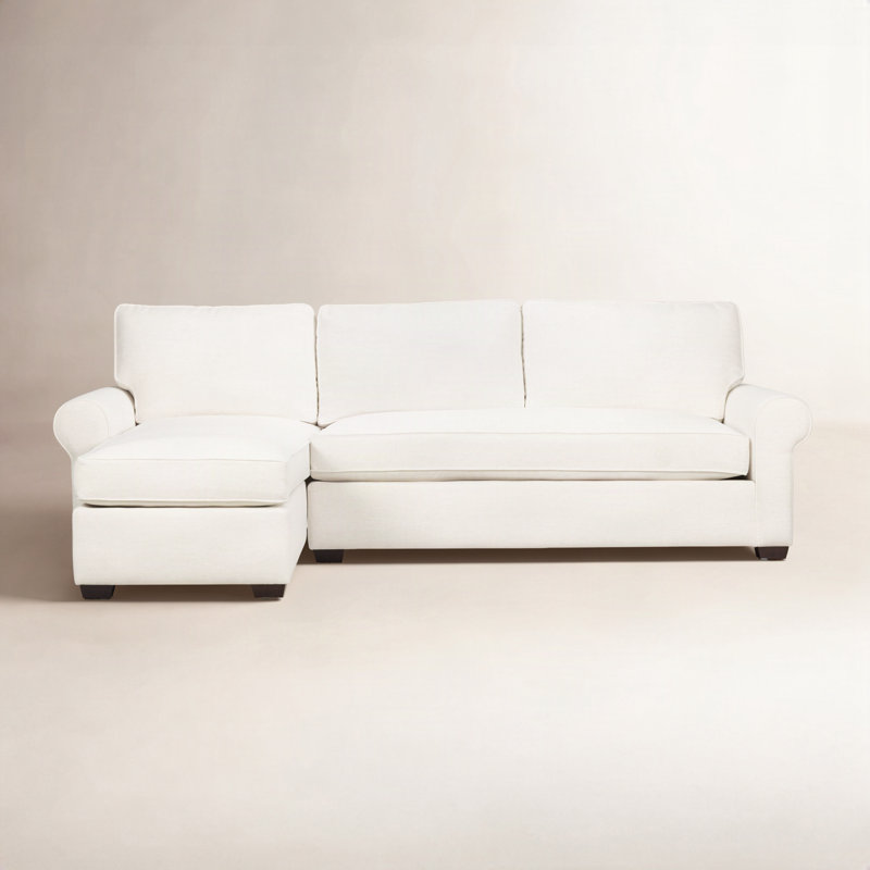 Porter Upholstered L-Shaped Sectional, Left Hand Facing, Apollo Pebble Boucle