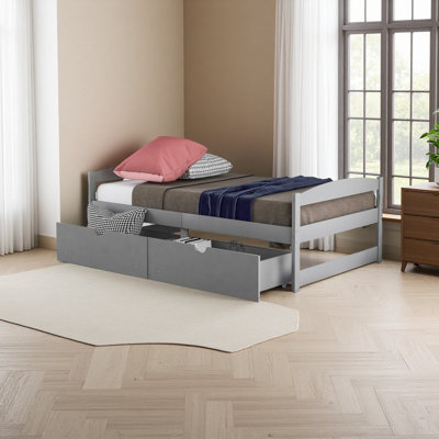 Lit plateforme simple avec deux tiroirs