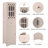 Tall Bathroom Cabinet, Freestanding Storage Cabinet with Drawer and Doors, MDF Board, Acrylic Door, Adjustable Shelf-57544590
