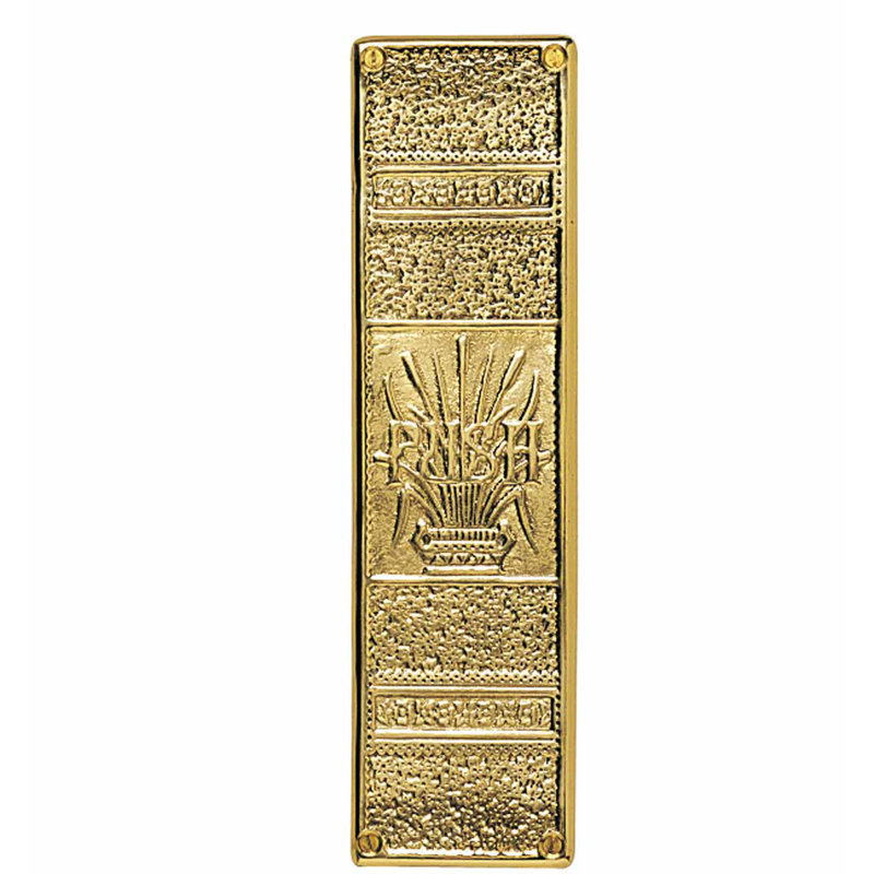 Baroque Solid Brass Door Push Plate with RSF Finish