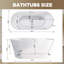 Oasis de bain autoportante luxueuse en acrylique