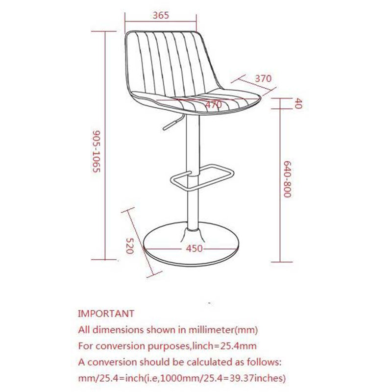 Tabouret Byerly, Selle de cuir