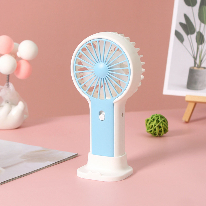 Ventilateur portatif USB avec base kbndieu - avec ventilateur vertical - petit ventilateur rechargeable et facile à ranger