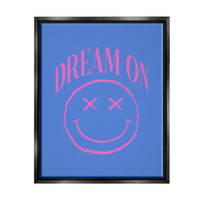 Cadre flottant «Dream On Smiley Face» par House of Lulu
