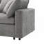 Canapé-lit modulaire en nuage 130 po x 65 po, ensemble de canapé modulaire en chenille 6 places avec repose-pieds, combinaison libre, canapé-lit convertible en U pour salon, appartement