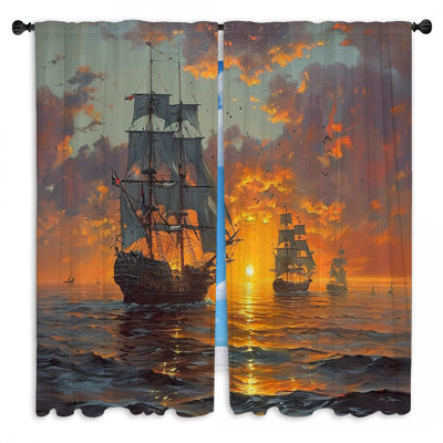Paire de rideaux obscurcissant en polyester Paytience