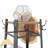 8-Hook Coat Rack with Storage Shelves