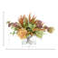 Heather, Hydrangea and Thistle Fall Arrangement in a Glass Ripple Vase