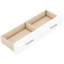 Lit pour petits espaces avec tablettes, tiroirs et rangement de tiroir blanc, tablettes-1796846947-1796846946