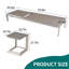 Table basse d'extérieur tout en aluminium polyvalente pour divers réglages