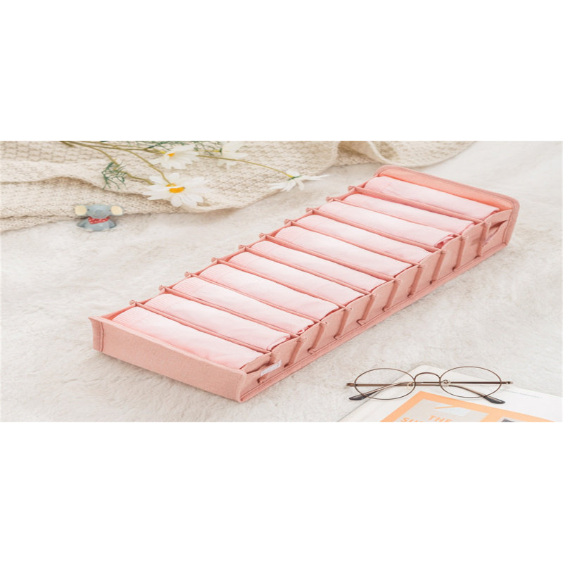 Underwear Storage Box With Compartments Socks Bra Underpants