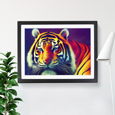 Illuminated Tiger - Single Picture Frame Print