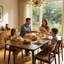 47-Inch Solid Wood Rectangular Dining Table