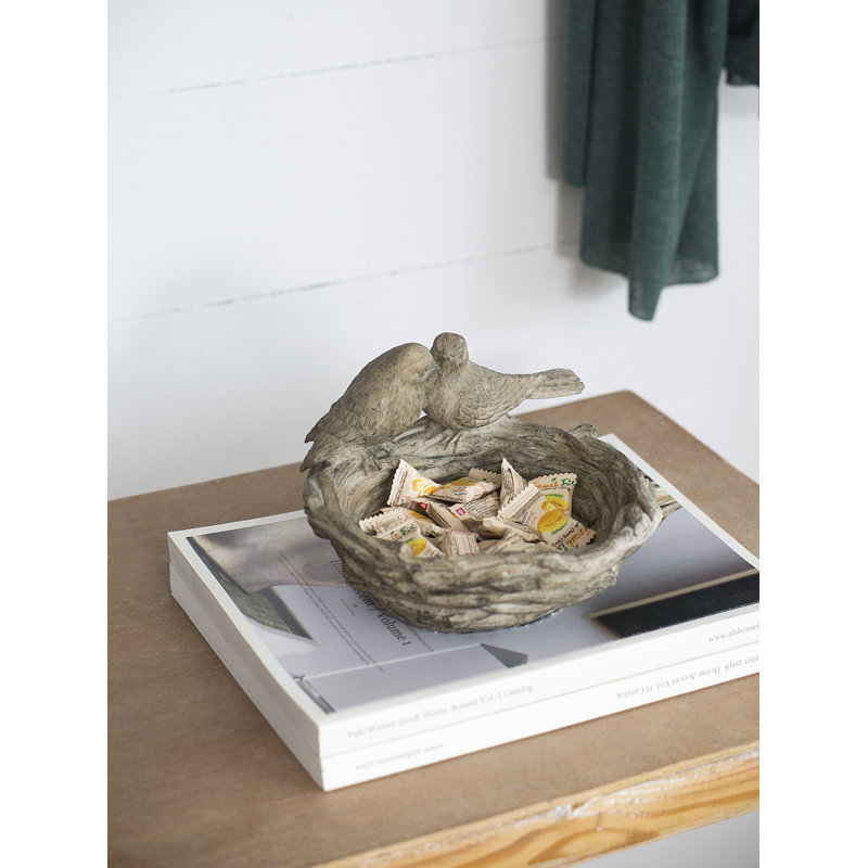 Cresa Nesting Bird Dish Set of 2 9" x 7.5" x 5" Brown