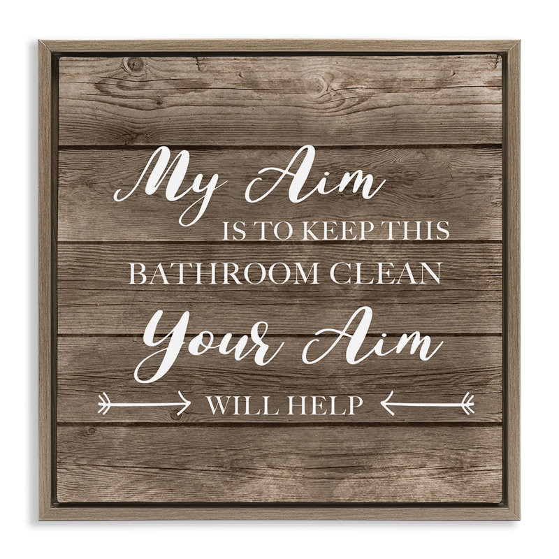 Propreté de la toilette Sassy Your Aim, H 18 po x l 18 po, Cadre flottant orme Montalcino