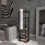 Dazya 135cm Cerused/Limed Column Floor Lamp