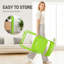 Ensemble de chaises pliantes en plastique vert pour patio (ensemble de 6)-1139481049