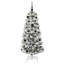 Artificial Hinged Christmas Tree Green and white-868683086