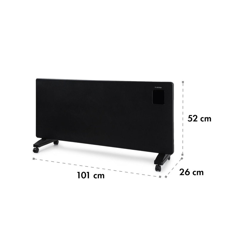 Bansin Radiator, Black, 13.5m H x 105.5cm W x 53.5cm D