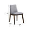 Ensemble de salle à manger 7 pièces - Table rectangulaire en noyer gris, 6 chaises rembourrées, style scandinave, finition grise, sièges confortables, charme irrésistible