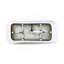 59" Acrylic Freestanding Bathtub, Stand Alone Soaking Tub, Gloss White Finish, Chrome Overflow & Pop-Up Drain