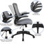 Mid-Back Mesh Swivel Ergonomic Task Office Chair with Flip-Up Arms-364075254-364075248