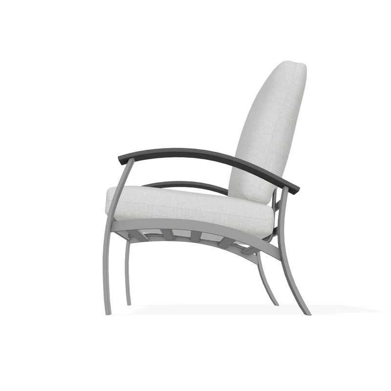Belle Isle Outdoor Lounge Chair, Huskie, Graphite
