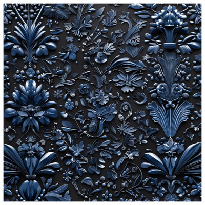 Édredon à motif floral complexe