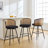 Cane Back Swivel Upholstered Stool-310099296-310099302-323371339