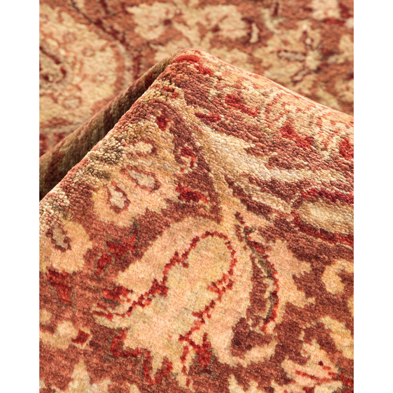 One-of-a-Kind 4' 3" X 6' 1" 2000s Wool Area Rug in Pink