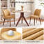 Chaise rembourrée en bois massif sans formaldéhyde avec assemblage facile et finition à base d'eau-869925764