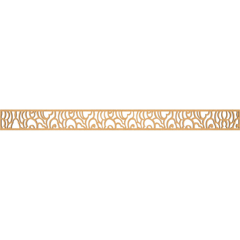 Moulure de panneau Springfield, H 4 po x l 46,375 po x P 0,375 po, Bois aggloméré brut