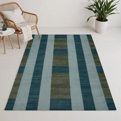 Tapis d'intérieur et d'extérieur à carreaux gris