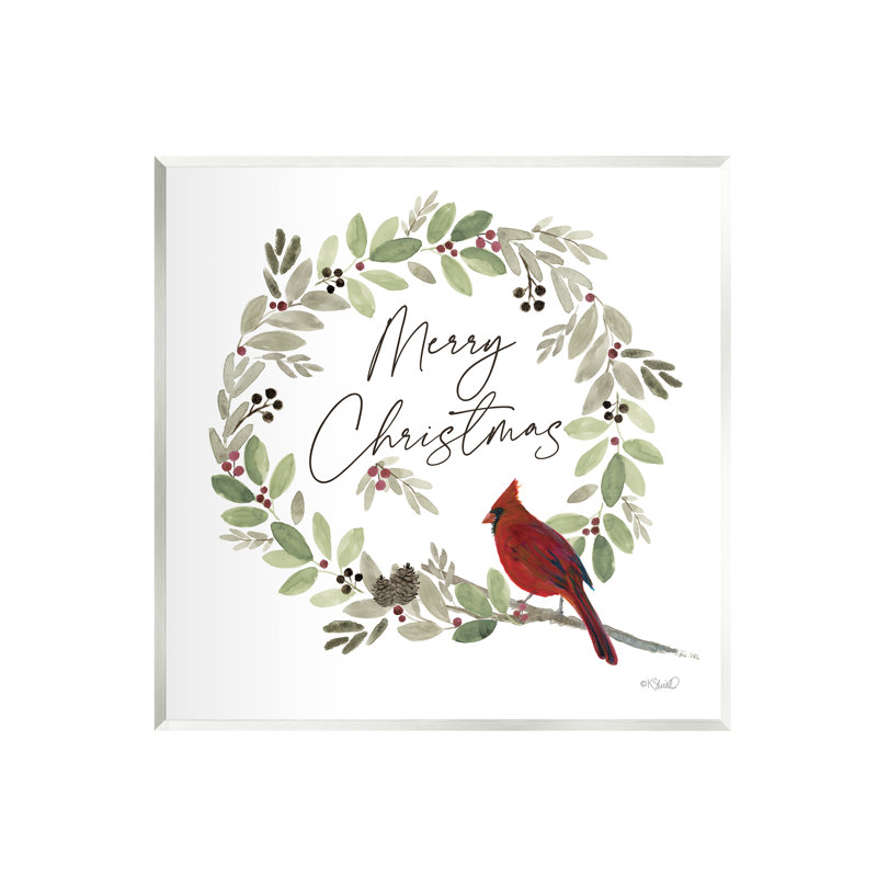 «Merry Christmas Cardinal On MDF» par Kate Sherrill