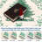 Christmas Tree Print Non-Slip Indoor Rug – Washable Soft Holiday Doormat for Entryway, Kitchen, Bathroom, Bedside -Thin Red Carpet-824845556