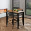Ensemble de table de cuisine compacte en bois avec 2 chaises, peu encombrant et durable pour les petites salles à manger et les appartements