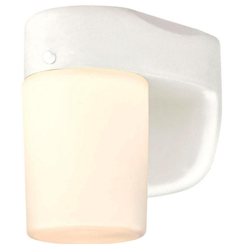 Applique à bras à del d’extérieur crépuscule à aube Aspenson, Blanc