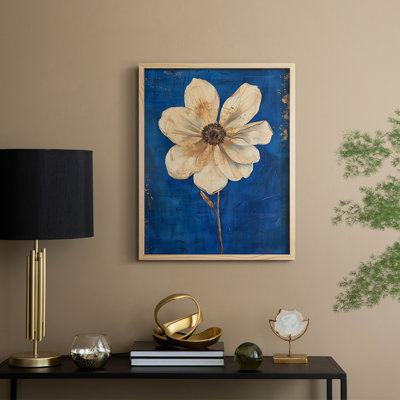 «FLORAL Series Lxxvi», reproduction encadrée - bois massif