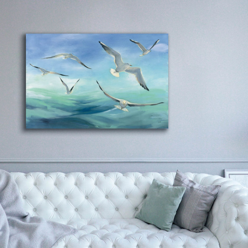 Art mural sur toile Highland Dunes «Sea Flight» par Julia Purinton, H 40 po x l 60 po x P 1,5 po
