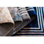 Tapis bleu / blanc en polypropylène tissé à la machine Galatea-142802879
