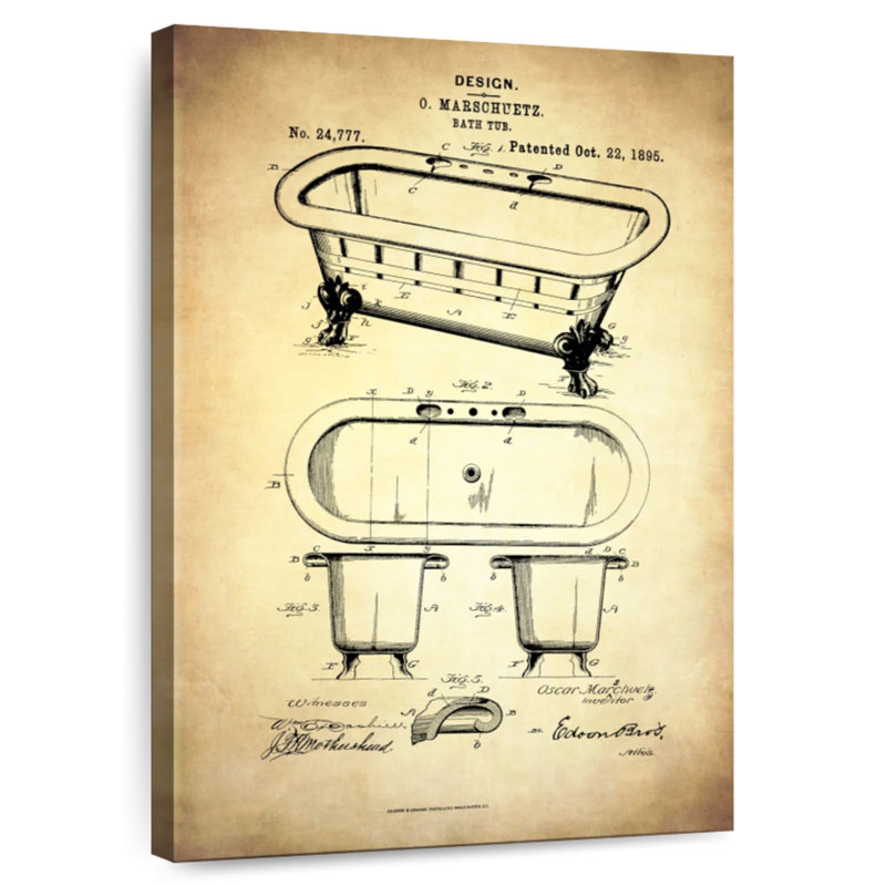Bath Tub 1895 Kynaat, 51" H x 34" W